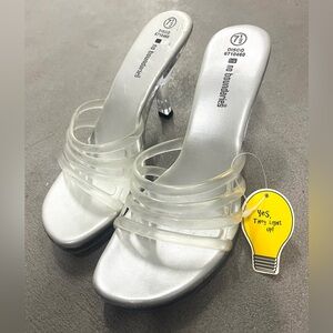 NWT Vintage Y2k‎ No Boundaries Women’s Light Up Disco Jelly High Heels size 7.5